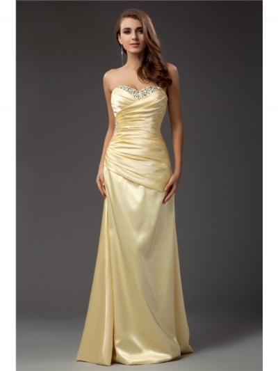 Sheath/Column Sweetheart Sleeveless Long Taffeta Dresses [N13ADRESS4]