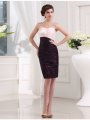 Sheath/Column Beading Sleeveless Straps Applique Elastic Woven Satin Bridesmaid Dresses