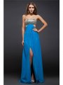 Sheath/Column Strapless Sequin Lace Sleeveless Long Chiffon Dresses