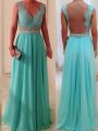 A-Line/Princess Sleeveless Sweetheart Floor-Length Beading Chiffon Bridesmaid Dresses