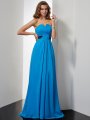 A-Line/Princess Sweetheart Sleeveless Sash/Ribbon/Belt Long Chiffon Dresses