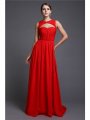 A-Line/Princess Long Sleeveless Ruffles Chiffon Dresses