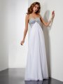 Sheath/Column Beading Sweetheart Sleeveless Long Chiffon Dresses