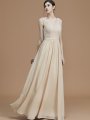 A-Line/Princess V-neck Sleeveless Floor-Length Ruffles Chiffon Bridesmaid Dresses