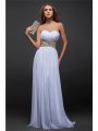 Sheath/Column Sweetheart Sleeveless Beading Long Chiffon Dresses