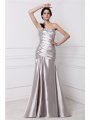 A-Line/Princess Sweetheart Sleeveless Beading Pleats Long Elastic Woven Satin Dresses