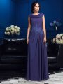 A-Line/Princess Pleats Sleeveless Long Chiffon Mother of the Bride Dresses