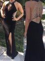 Sheath/Column Jersey Scoop Beading Sleeveless Floor-length Plus Size Dresses