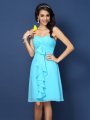 A-Line/Princess Sweetheart Pleats Sleeveless Short Chiffon Bridesmaid Dresses