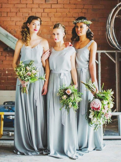 A-Line/Princess Sleeveless Floor-Length Chiffon Bridesmaid Dresses [PON1506EV778]