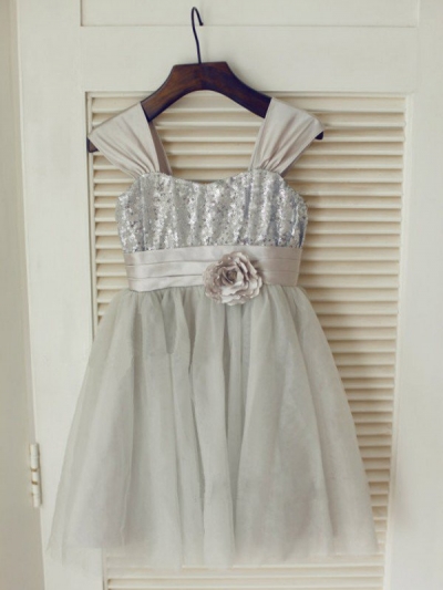 A-line/Princess Straps Sleeveless Bowknot Long Tulle Dresses [XYCMN17B3]