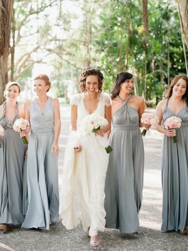 A-Line/Princess Sleeveless Floor-Length Chiffon Bridesmaid Dresses