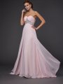 A-Line/Princess Sweetheart Long Sleeveless Beading Chiffon Dresses