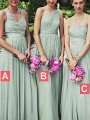 A-Line/Princess Sleeveless Chiffon Floor-Length Bridesmaid Dresses